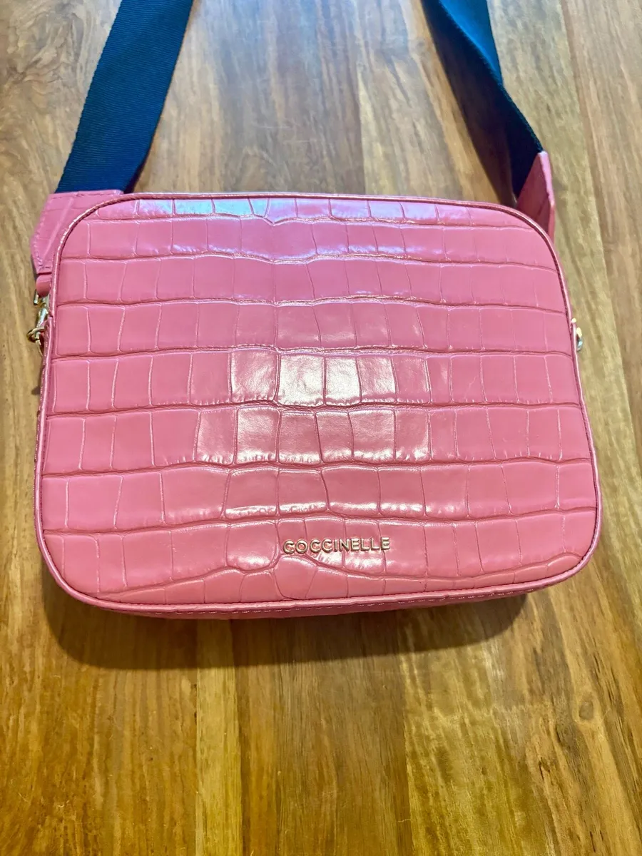 Coccinelle Croc-Embossed Leather Camera Bag - Image 4