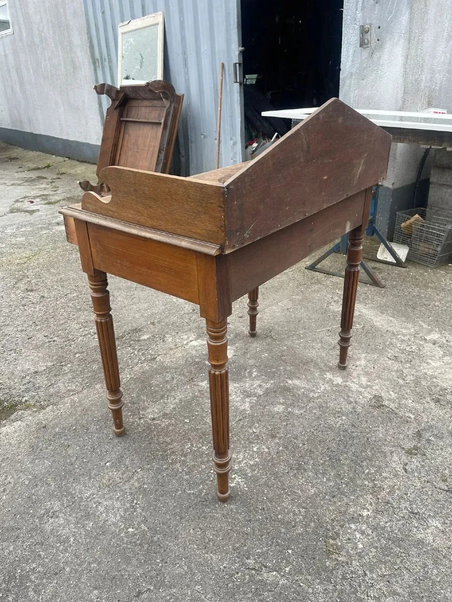 Antique Victorian Mahogany Washstand - Image 2