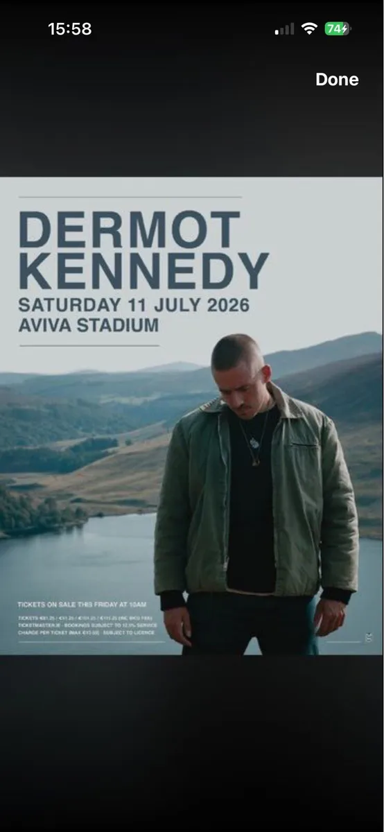 Dermot Kennedy Aviva Stadium 10 July 2026 - Image 1