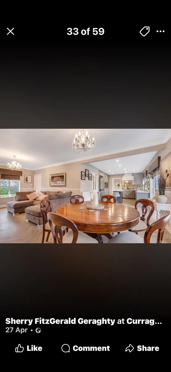 mahogany table and chairs - Image 3