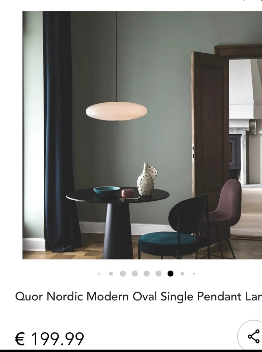 Nordic Modern Oval Pendant x 2 - Image 3