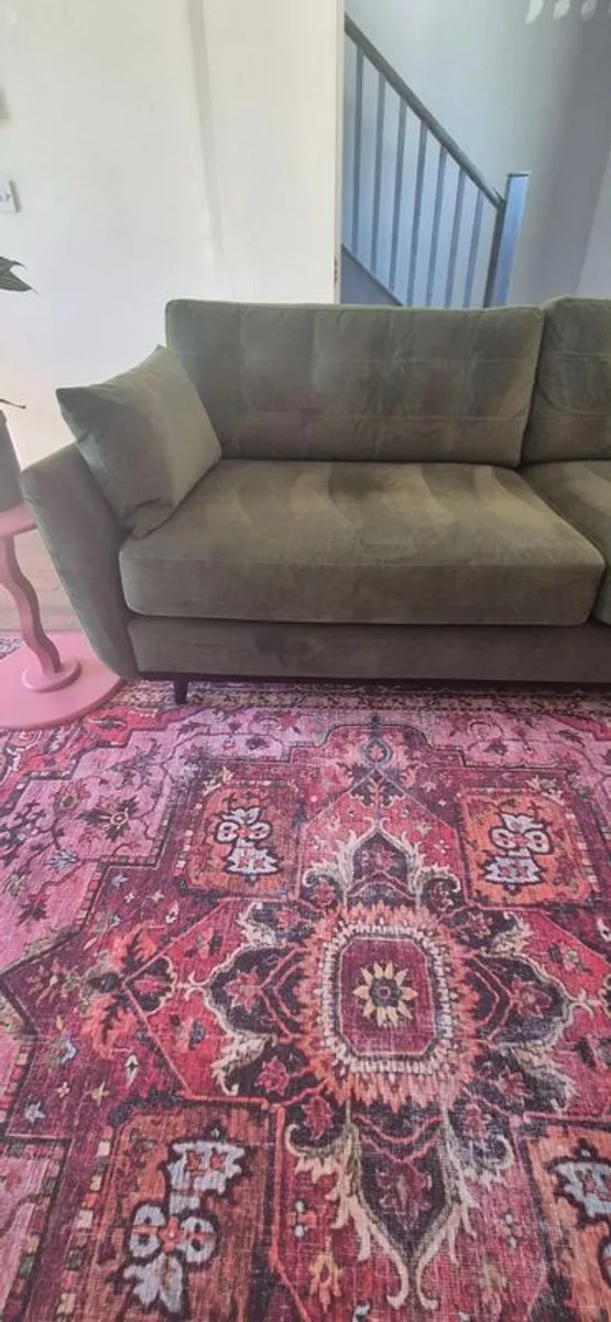 3  Seater Mid Century Style Sofa & Ottoman - Image 3