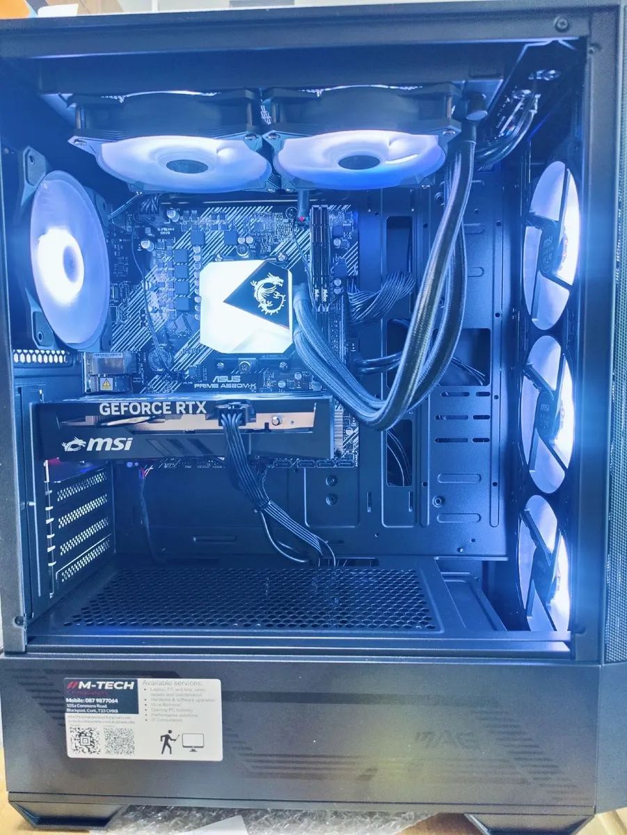 Custom Built Gaming PC Ryzen 7/32GB/1TB SSD/RTX 50 - Image 2
