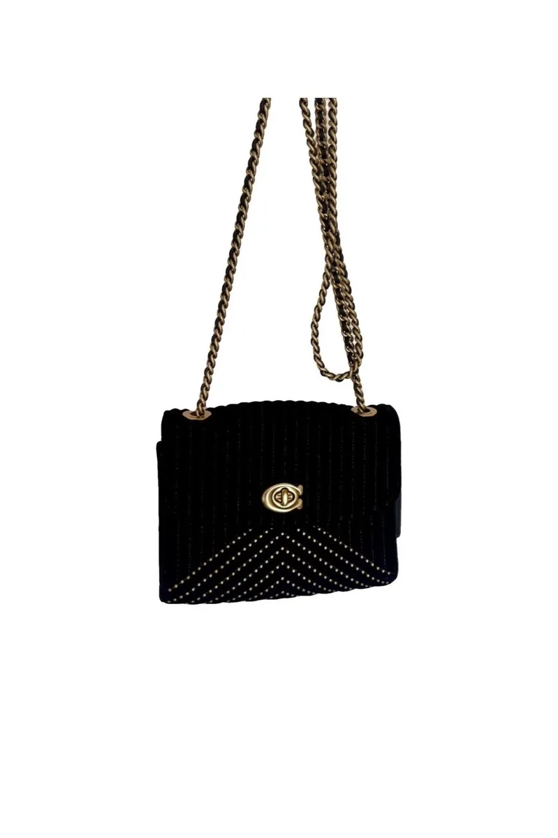 Coach Velvet Quilted Parker 18 Bag Rare - Image 1