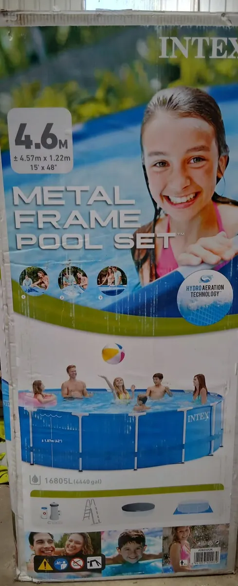 15ft Metal Frame Swimming Pool - Image 3