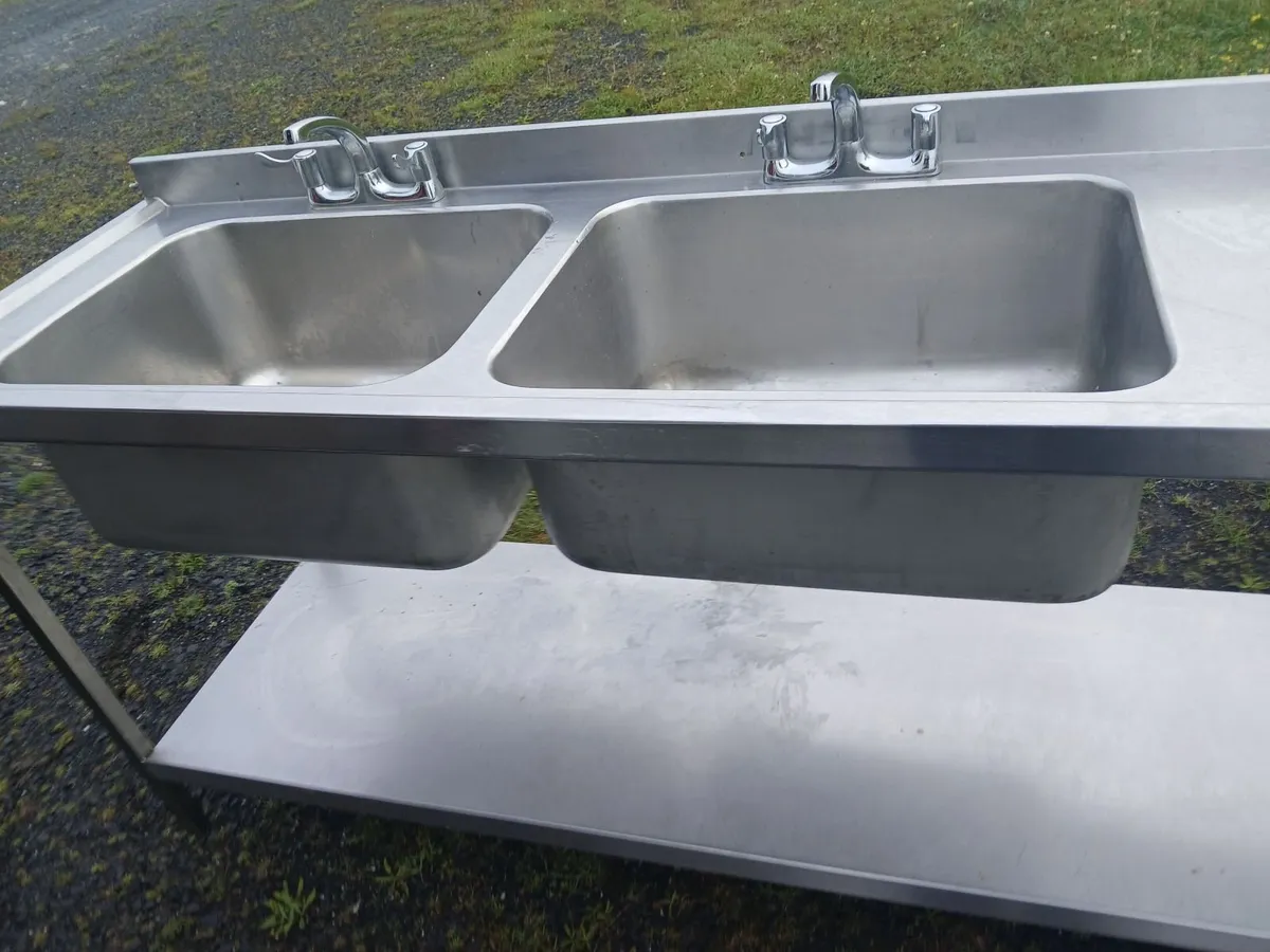 Staneless steel cabbinet double sink unit - Image 4