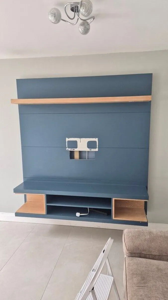 Bespoke wall mounted TV unit/ media wall - Image 1