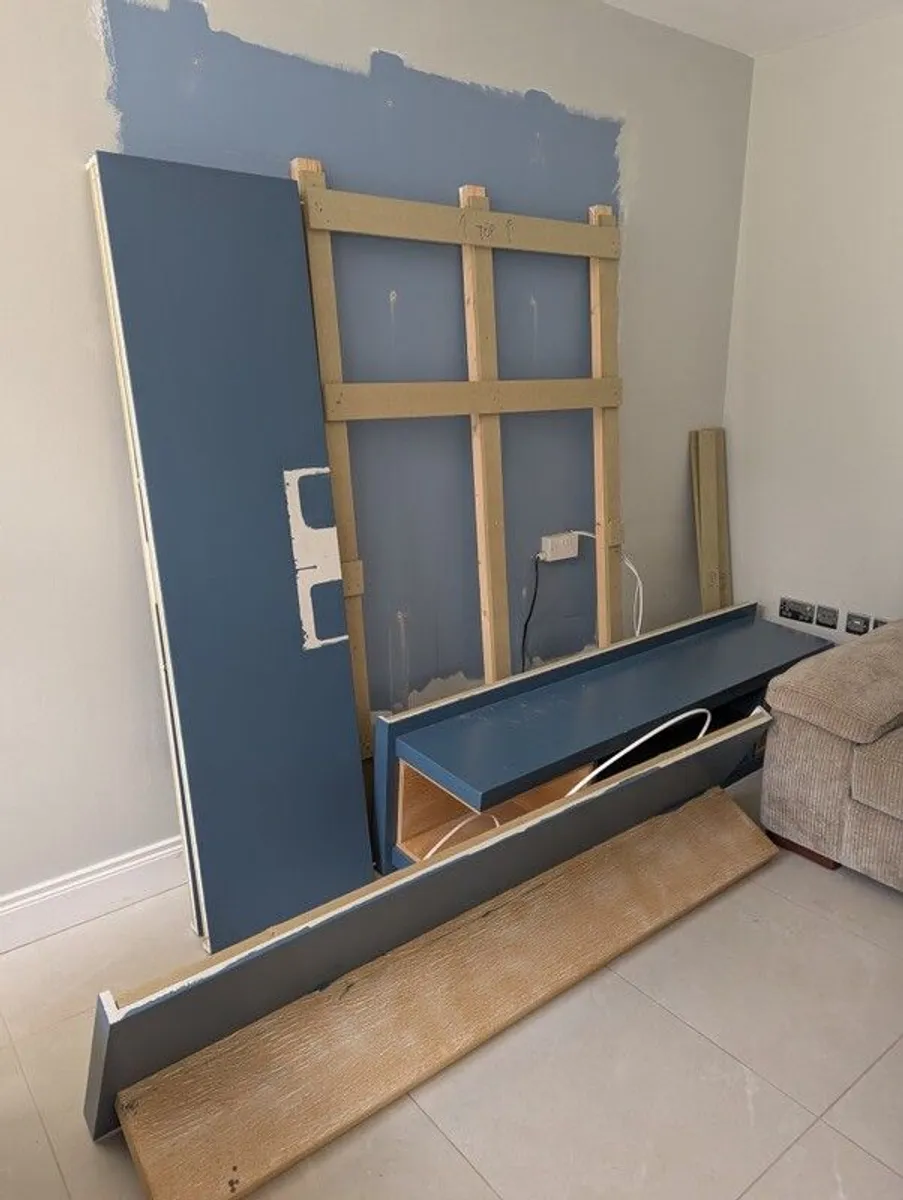 Bespoke wall mounted TV unit/ media wall - Image 3