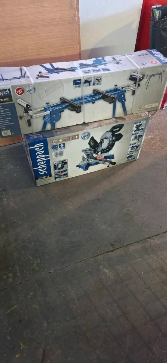 Timber chop saw with stand