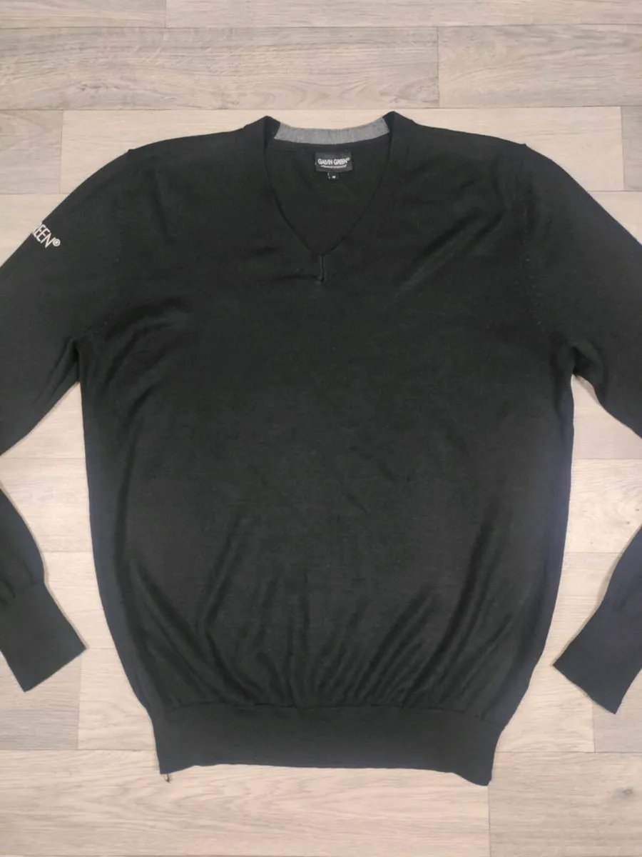 Galvin Green Wool Blend Golf Jumper Mens Medium - Image 2