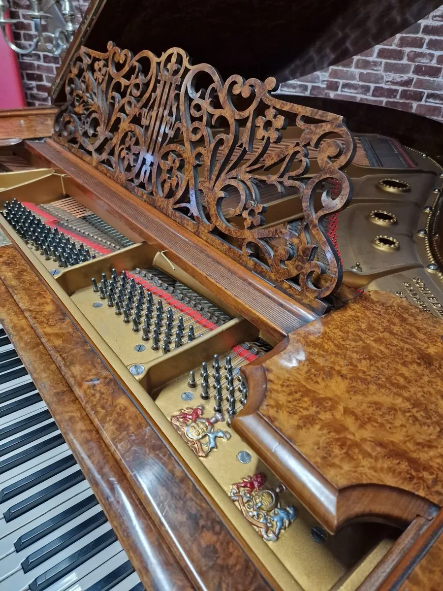 Schiedmayer Grand Piano Burr Walnut - Image 3