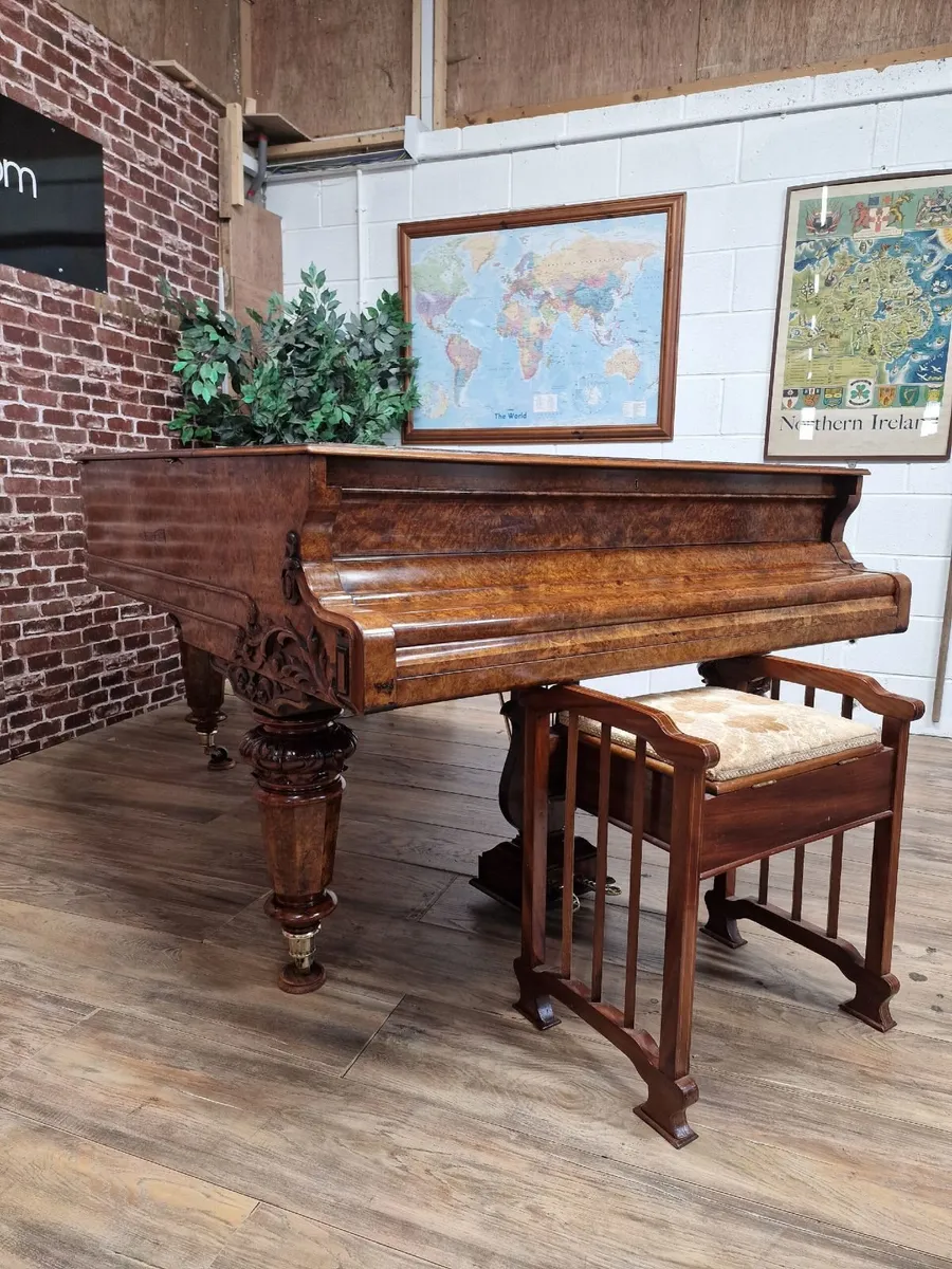 Schiedmayer Grand Piano Burr Walnut - Image 4