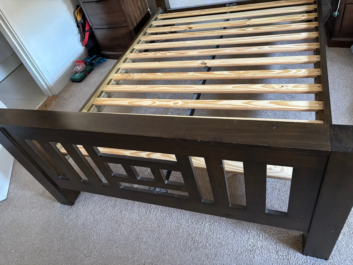 Double Wooden bed frame - Image 4