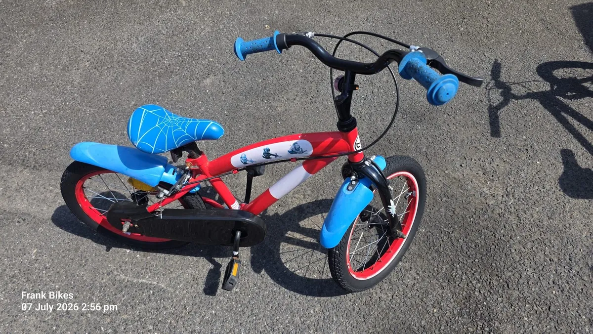 Spider-Man Kids Bike 16" Alloy Wheels - Image 1