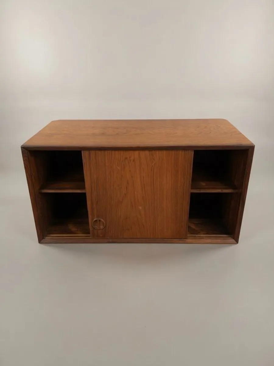 Scandinavian Mid-Century Wall Shelving Unit in Rosewood - Image 4