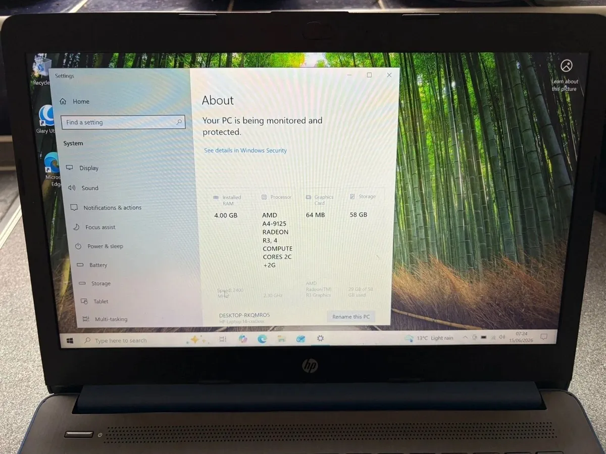 HP Stream 14-CM0508SA Blue Laptop Computer - Image 1