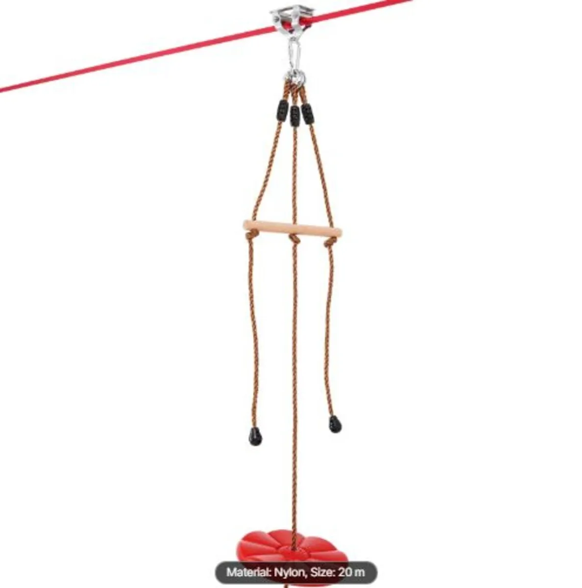 Zipline Kit for Kids and Adult, 65 ft Zip Line Kit - Image 4