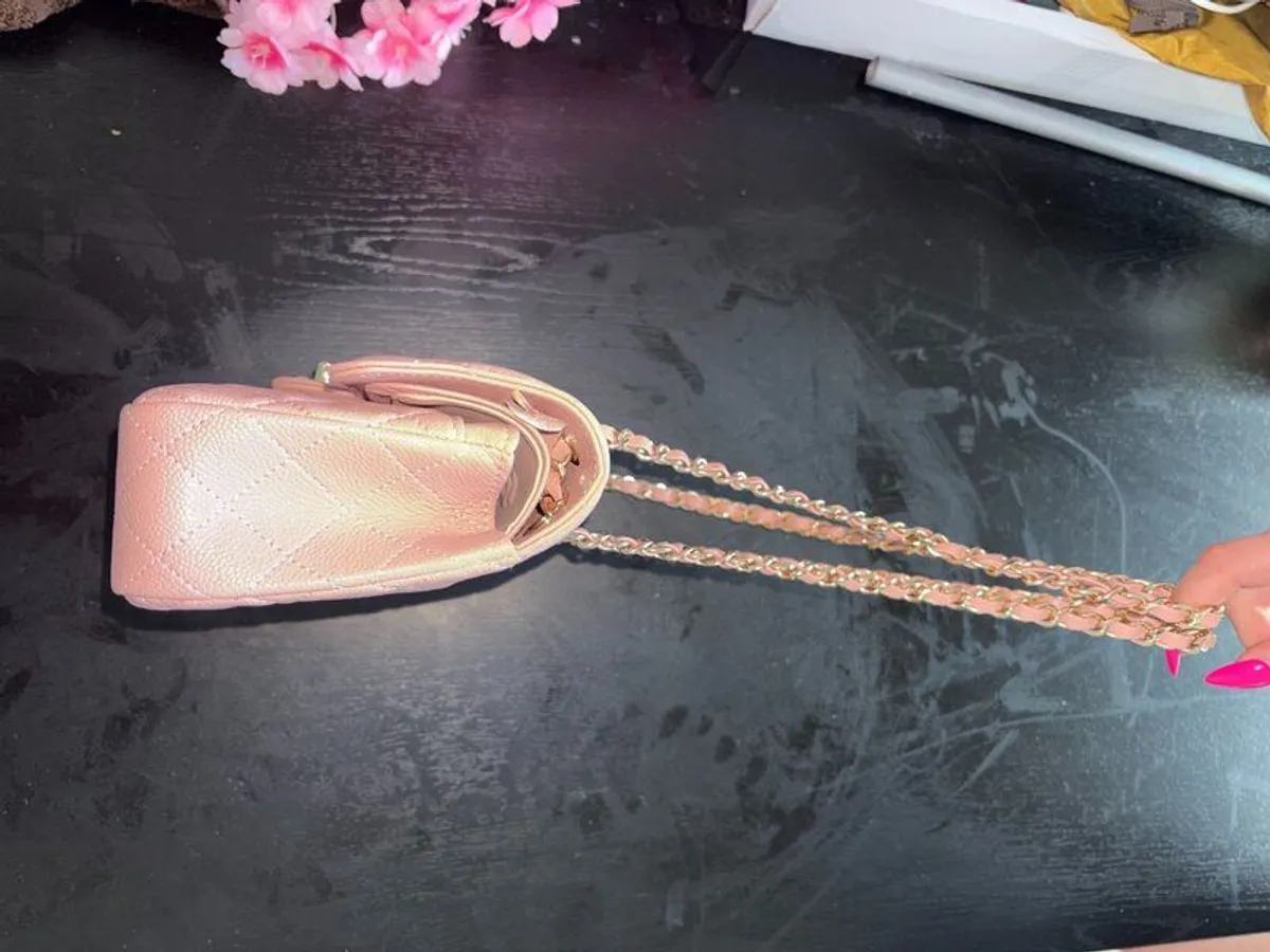 Chanel Pink Quilted Chain Shoulder Bag - Image 2