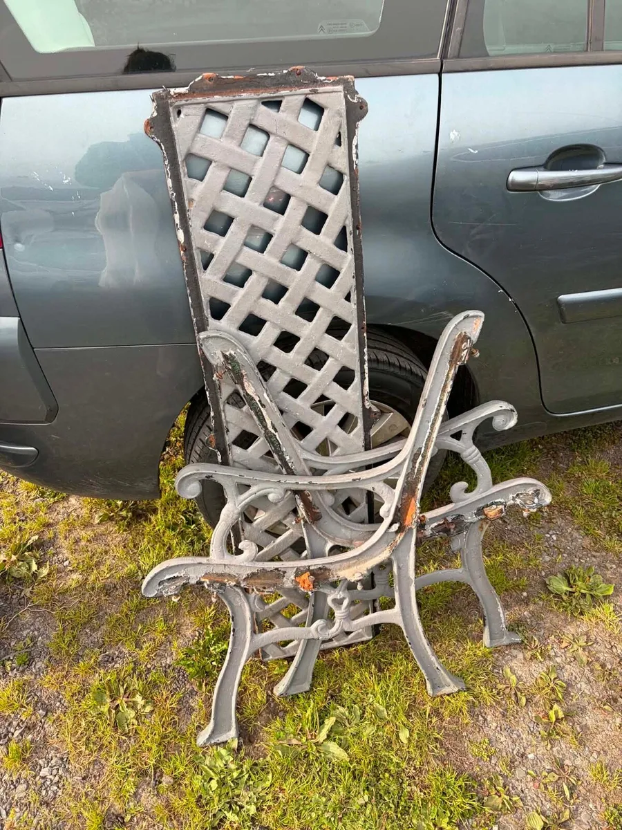 cast iron garden bench ends - Image 3