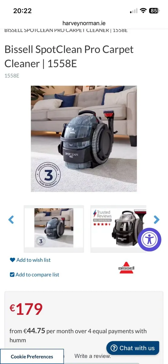 Bissell pro spot cleaner - Image 1