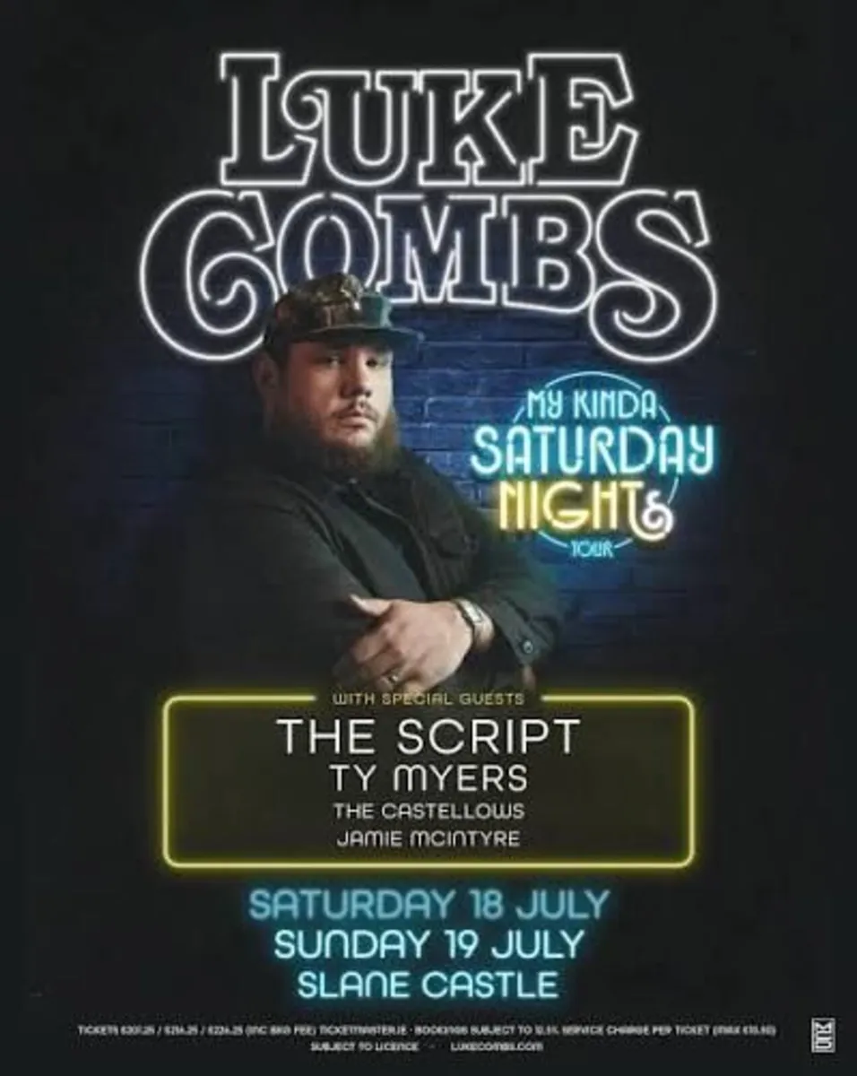 2 Tickets for Luke Combs Sunday 18th of July