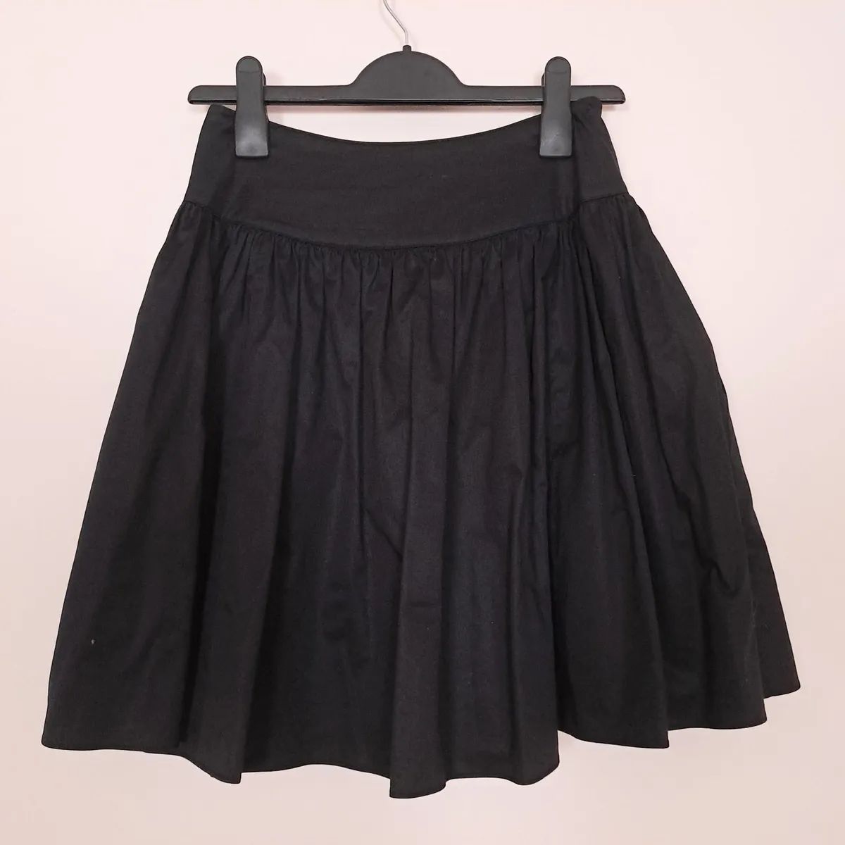 Reiss Black Gathered Flare Mini Skirt 6UK/34EU - Image 3