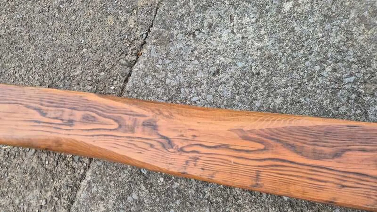 Solid Wood Rustic Fireplace Mantel Beam - Image 4
