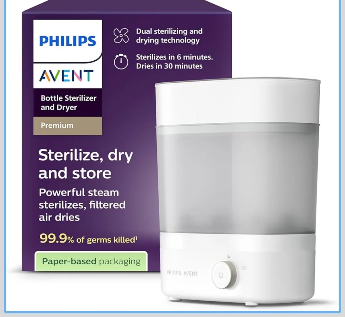 Philips Avent Premium Baby Bottle Steriliser - Image 2