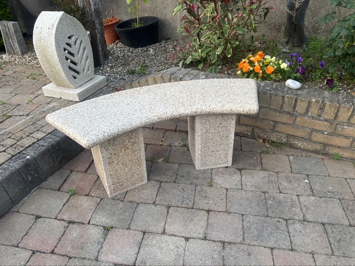 Granite garden benches - Image 1