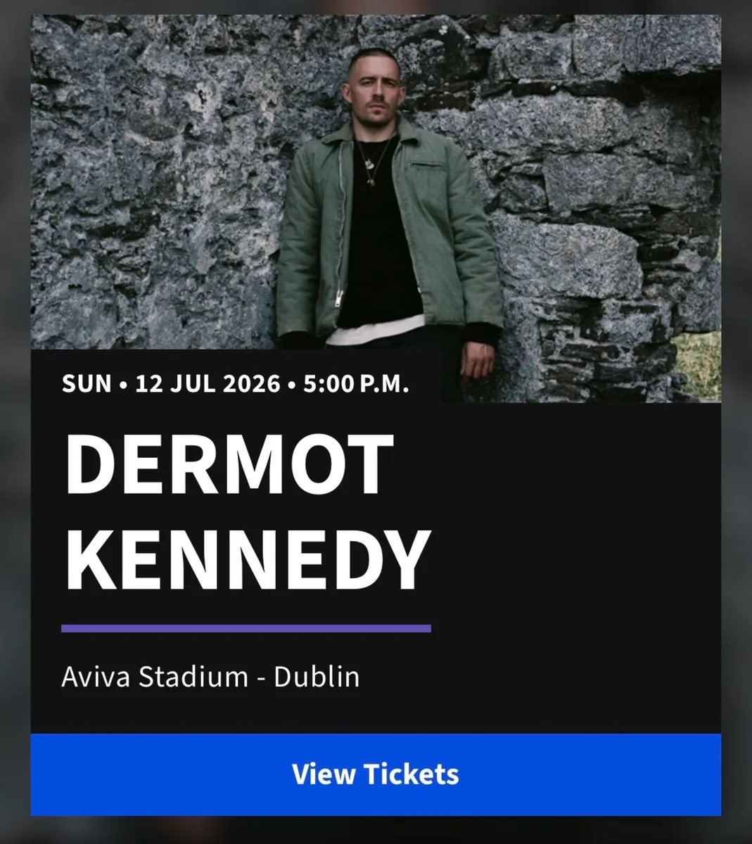 Dermot Kennedy Tickets - July 12th