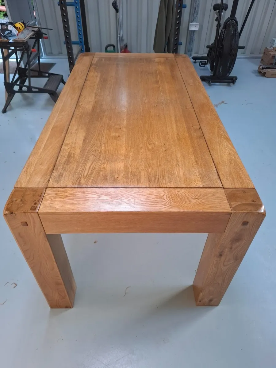 Solid Oak dinning table - Image 4