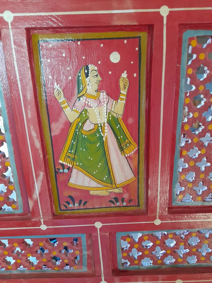 Antique Indian Room Screen - Image 2