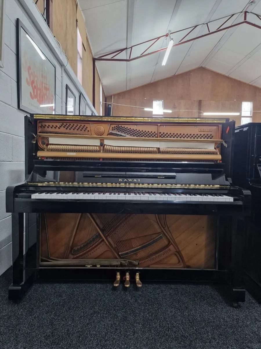Kawai KS-2F Upright Piano | Polyester Black - Image 2