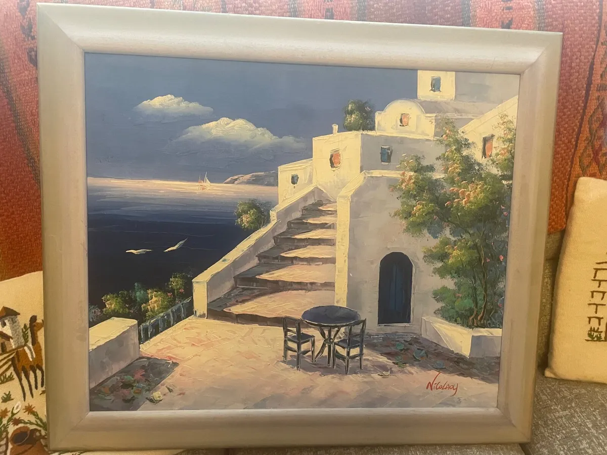 Oil ON  CANVAS  GREEK PAINTING