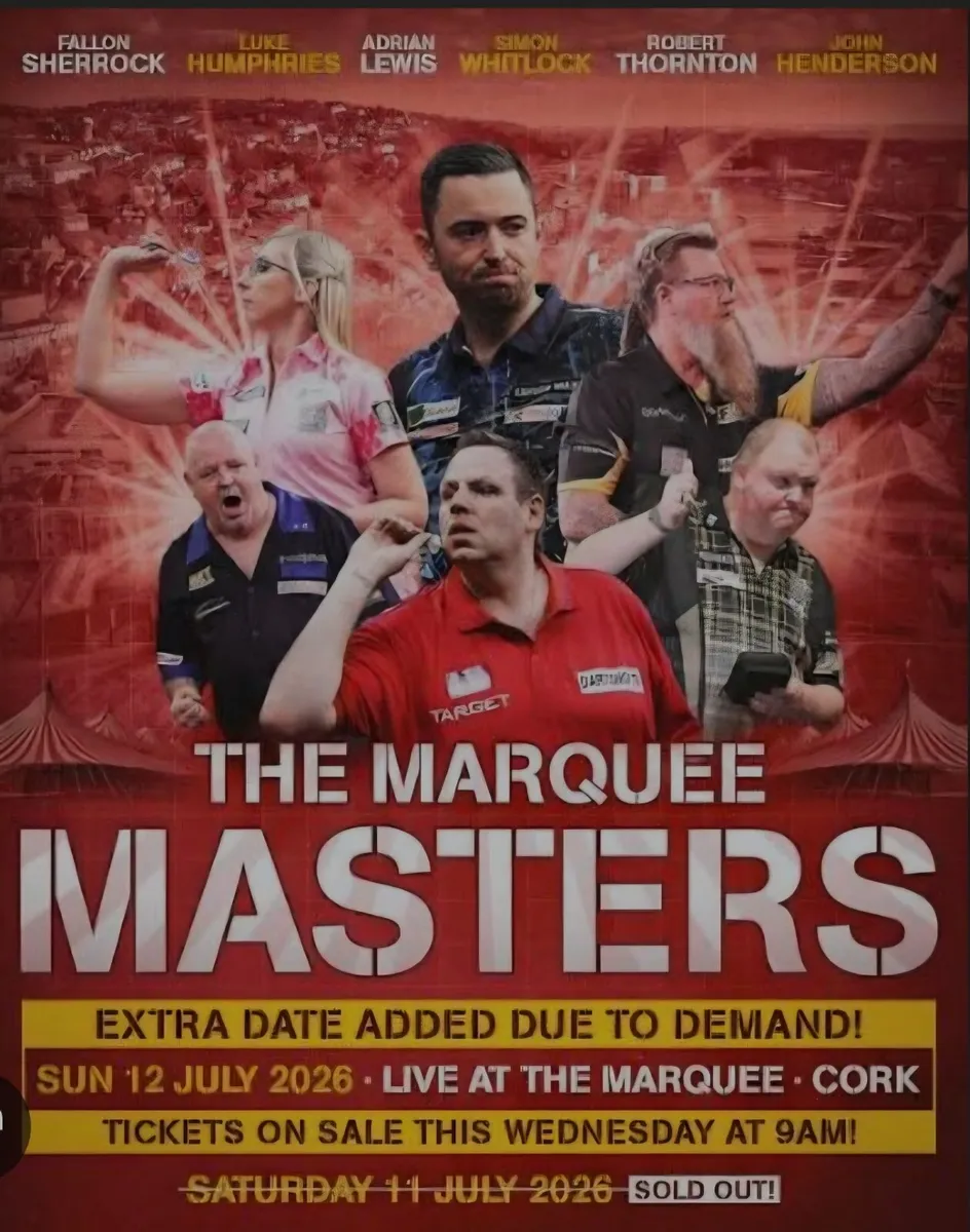 Dart masters Marquee Cork x 5