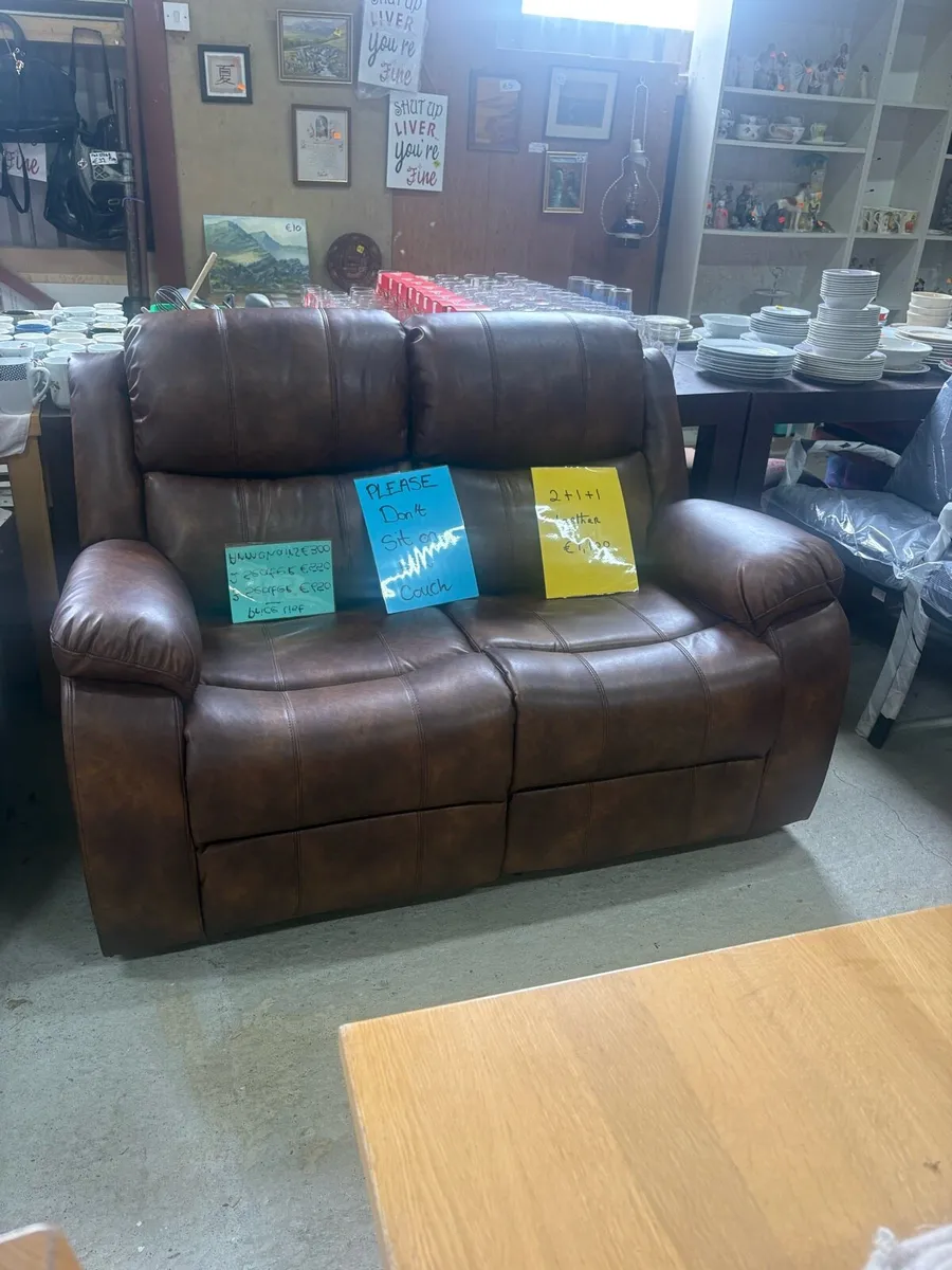 New leather suites of furniture - Image 3