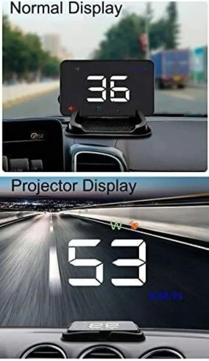 GPS Speed Display Large Font Windshield Reflection - Image 2