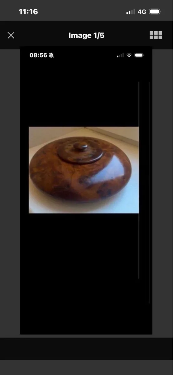 Handcrafted Walnut Jewellery/ Trinket Box - Image 1