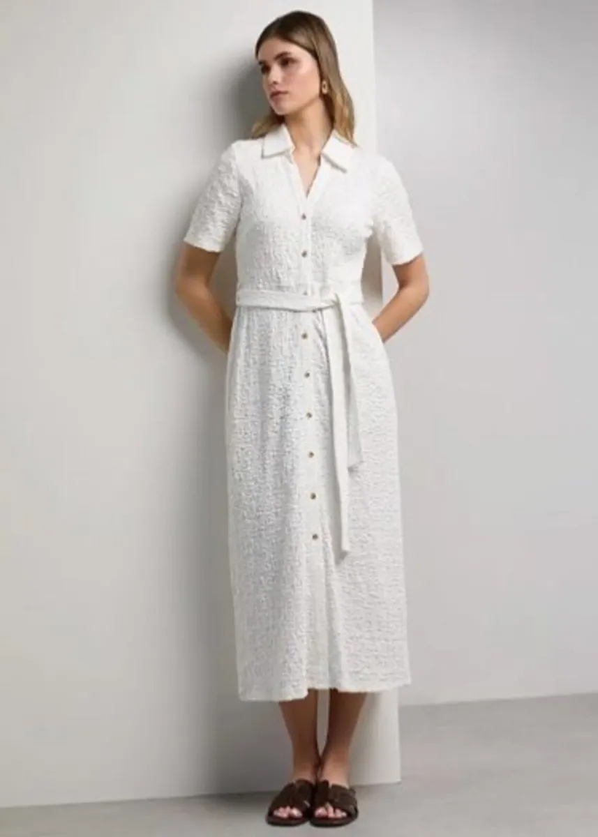NEW Ladies Textured Midi Dress: Medium  Suit 12-14 - Image 2