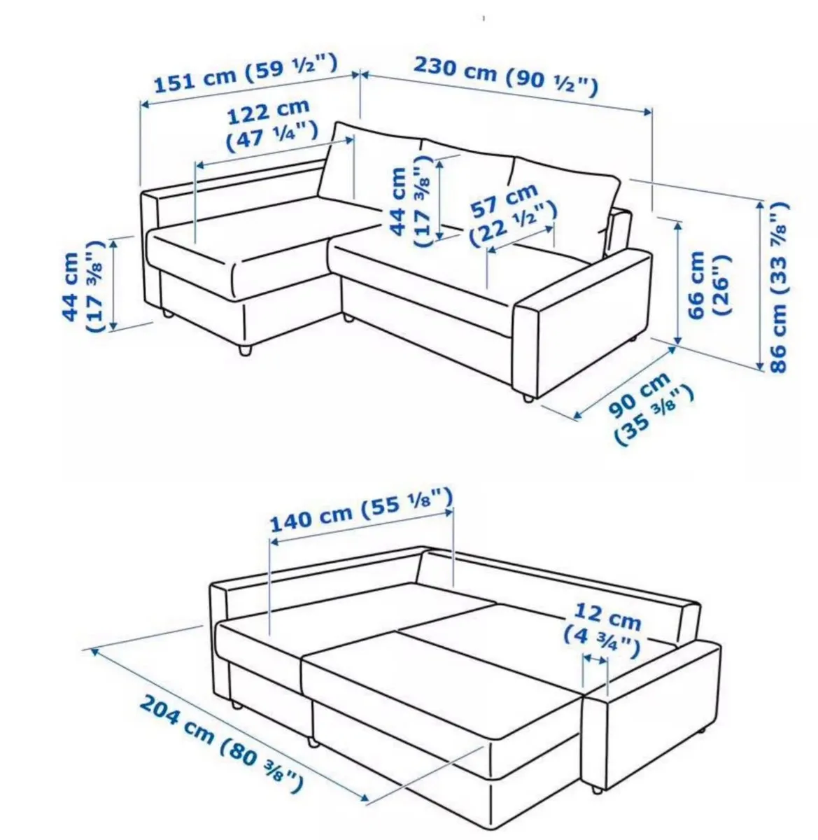 3 seater Sofabed, with storage - Image 3