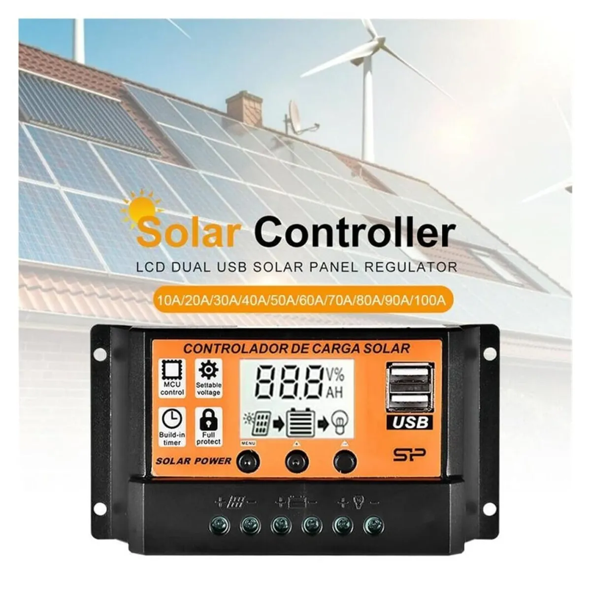 Solar Charge Controller 90A MPPT/PWM - Image 2