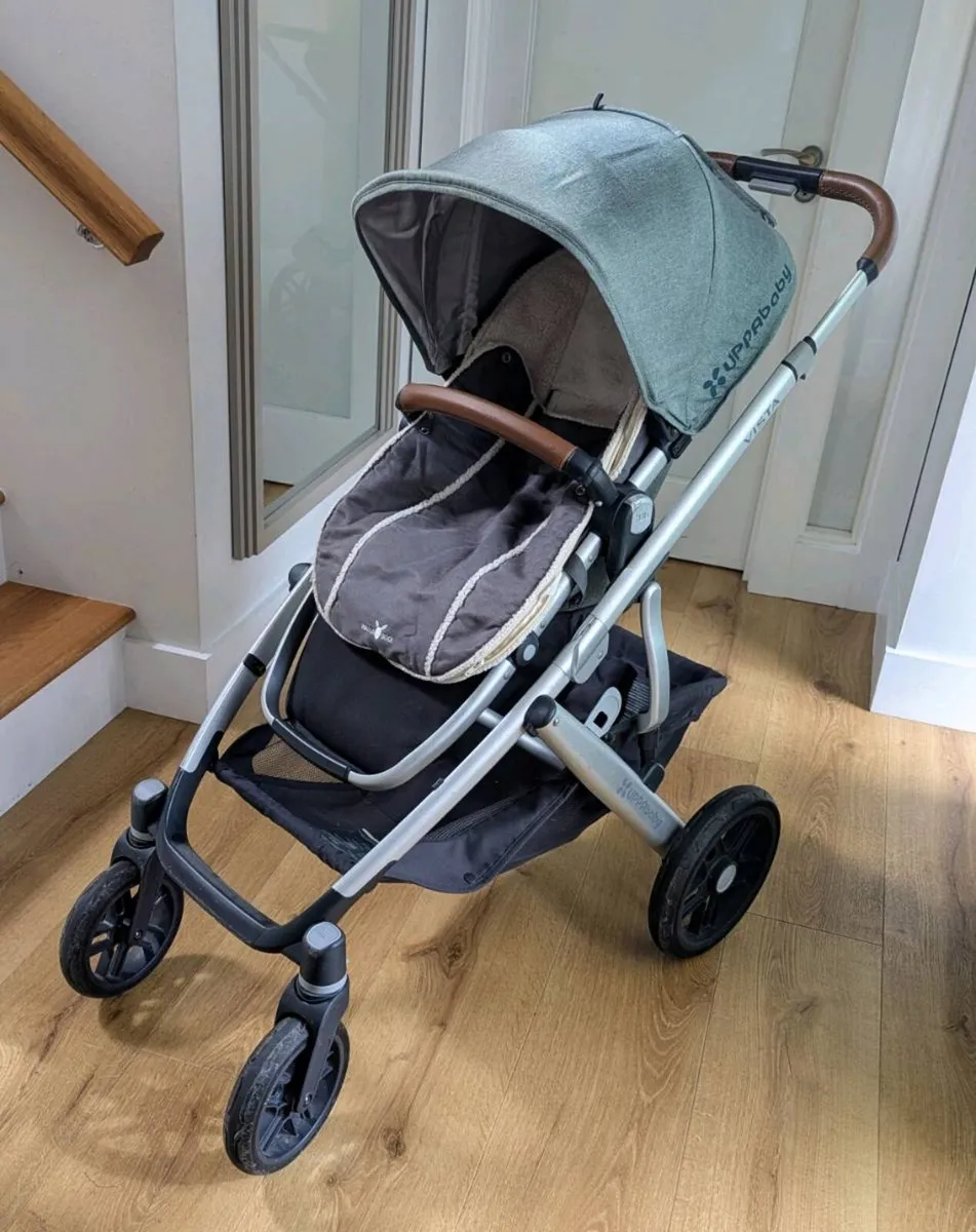 UPPAbaby Vista Buggy + Wallaboo Footmuff, Bassinet - Image 1