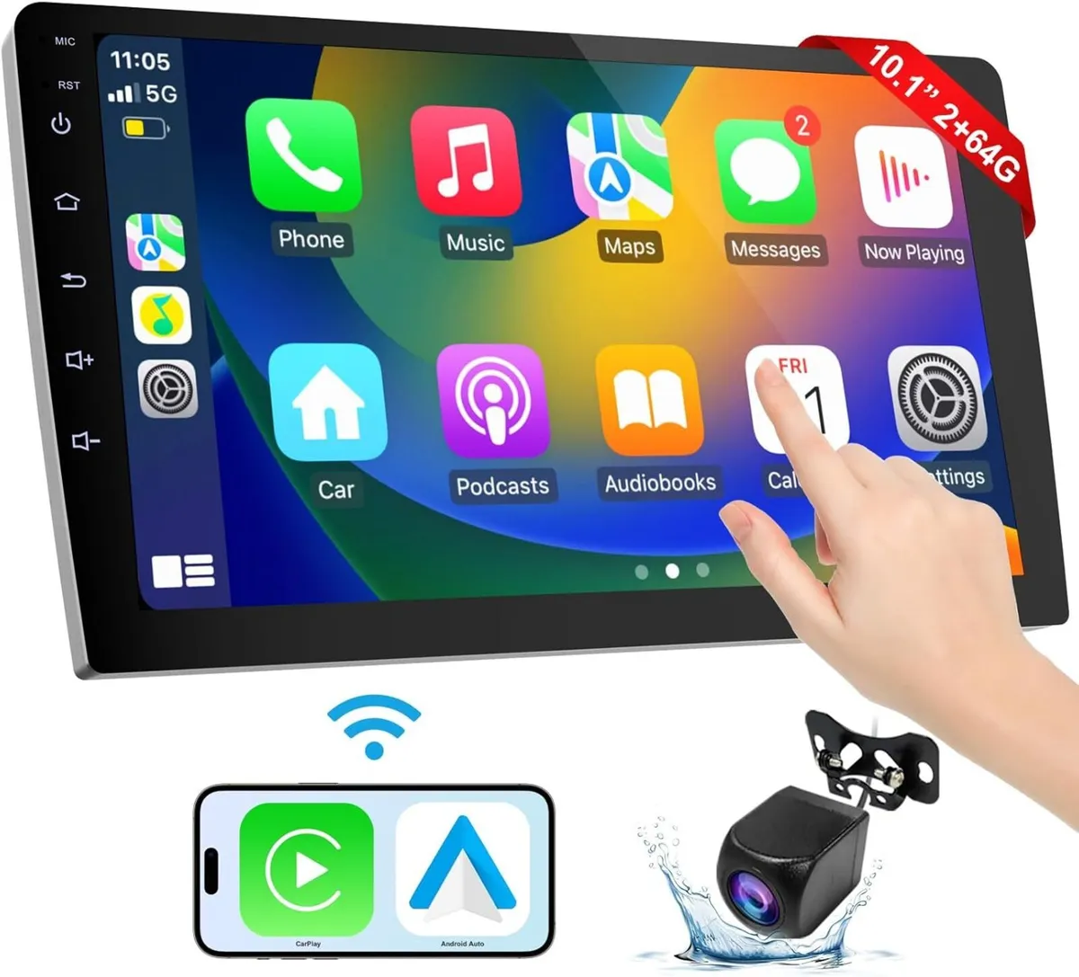 10.1 Inc 2Din for Android 8.1 Car Stereo Radio - Image 3