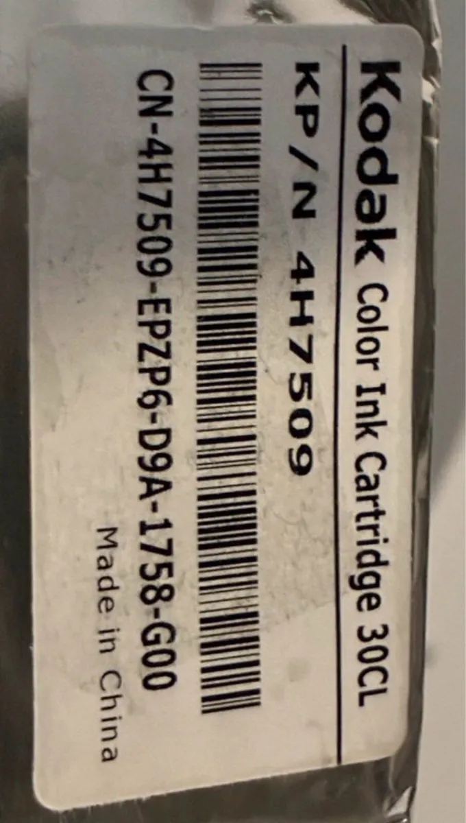 Genuine Kodak 30CL Color Ink Cartridge (4H7509) - Image 2
