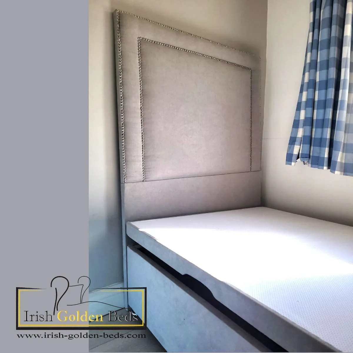 bed frame and headboard, free delivery - Image 1