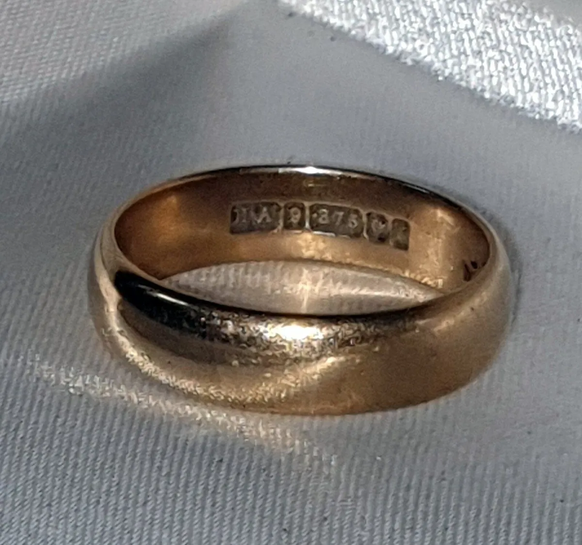Vintage 9ct Gold Wedding Band Ring - Image 2