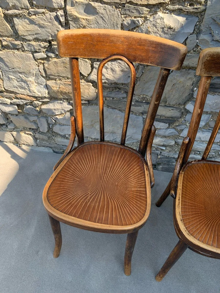 Pair of Thonet bentwood dining chairs. - Image 2