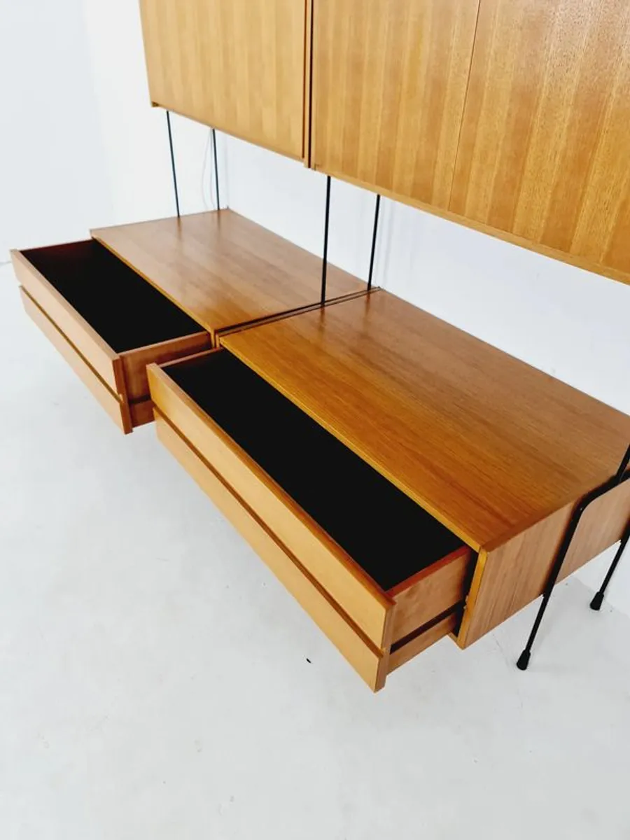 Mid-Century Shelving Unit, Teak, Lighted - Image 2
