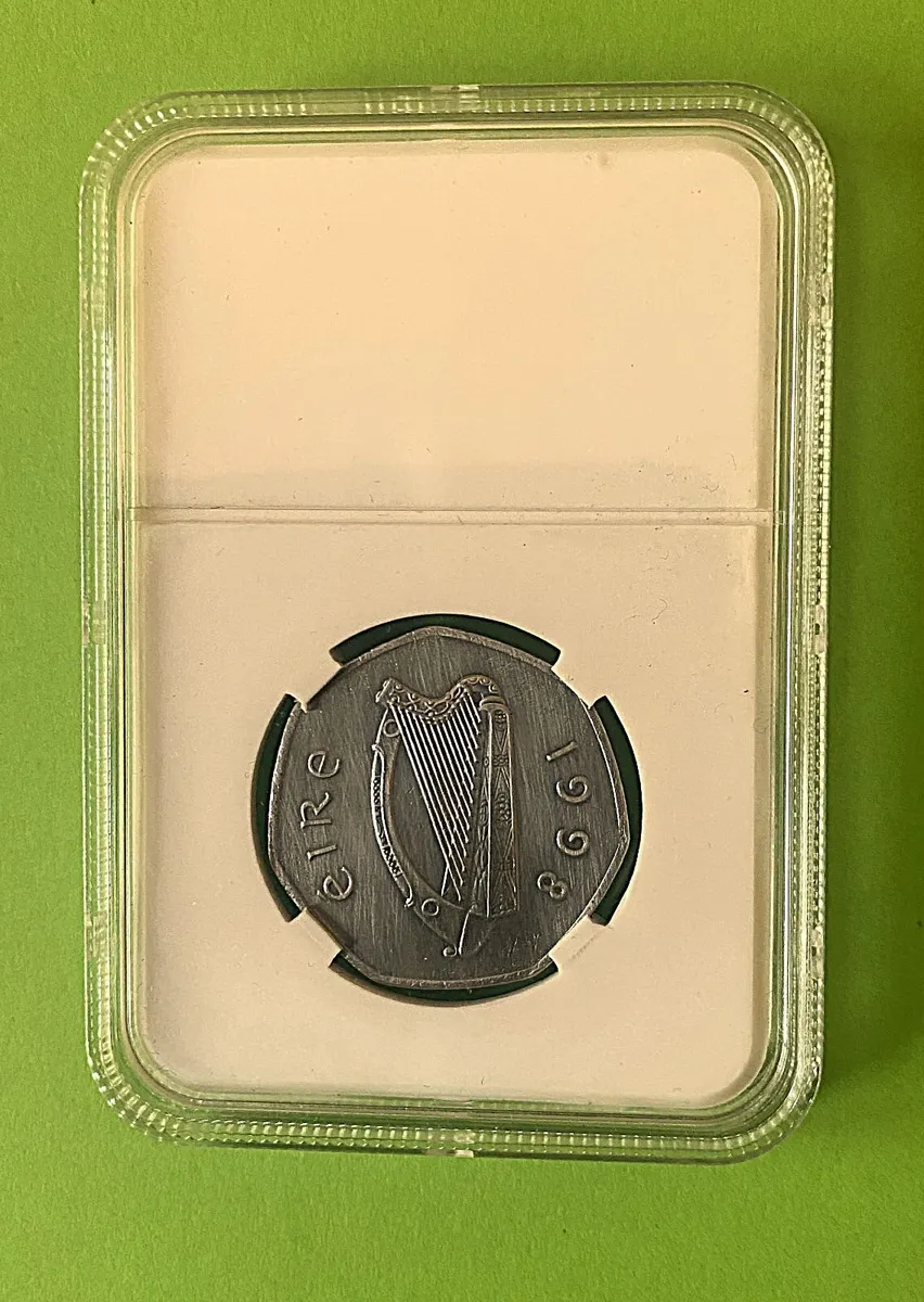 Irish 1998 woodcock 50P coin. - Image 4