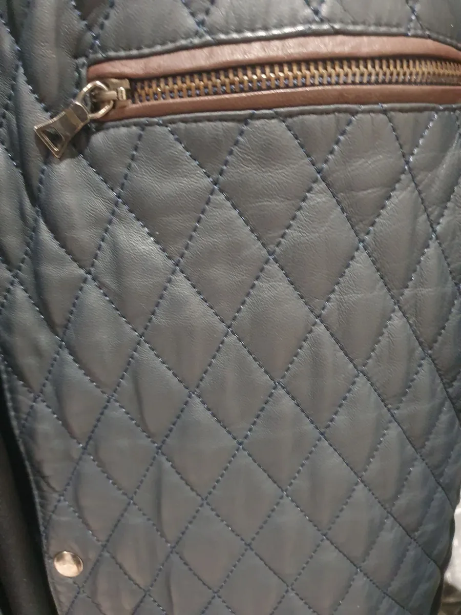 Leather men jacket - Image 4